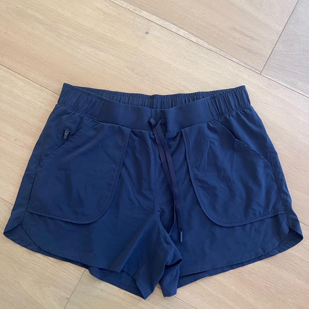 All in Motion Blue Athletic Shorts with Elastic Waistband